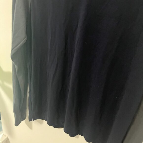 Theory Men's Blue & Gray Long Sleeve Top Size Medium - Picture 4 of 5